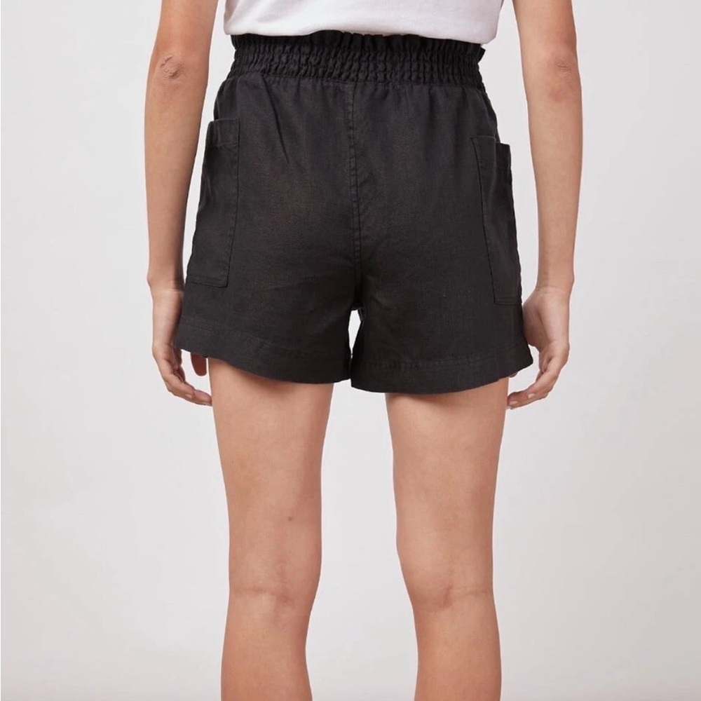 Rails Women's Size XS Black Summer Shorts 100% Linen Pockets $128 Casual - Picture 9 of 11